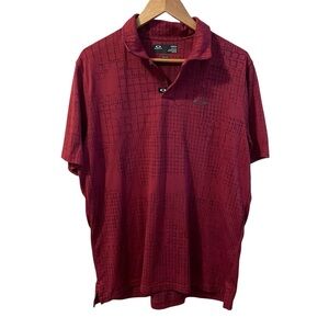 Oakley Dimension Jacquard Polo in the color Iron Red